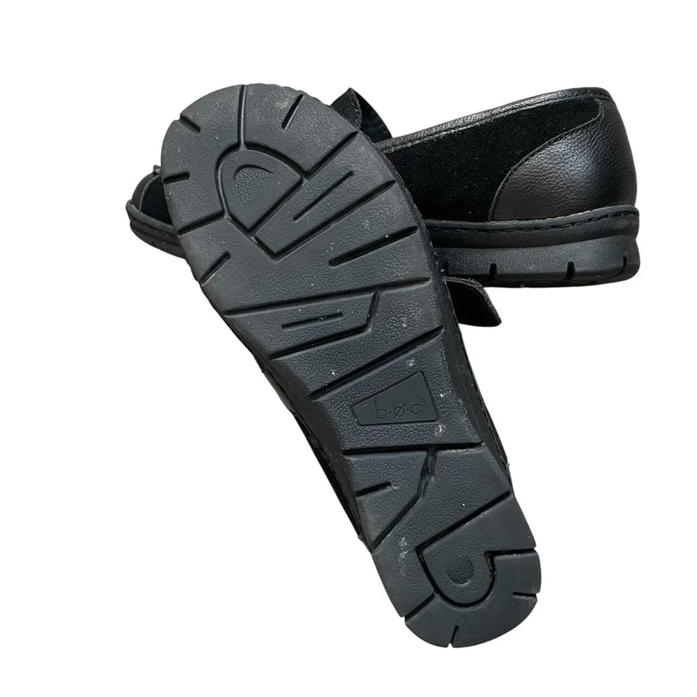 Born Erna Loafer Women 8.5 EU 39 Black Suede Leather Slip On Flat Comfort Casual